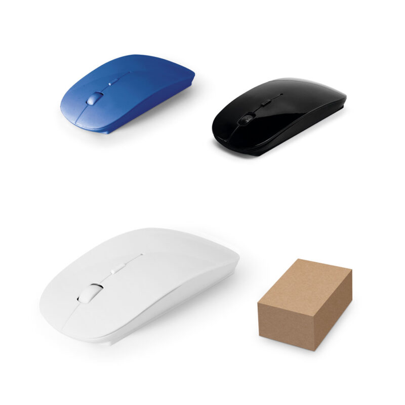 Mouse wireless 2'4G em ABS 100% reciclado