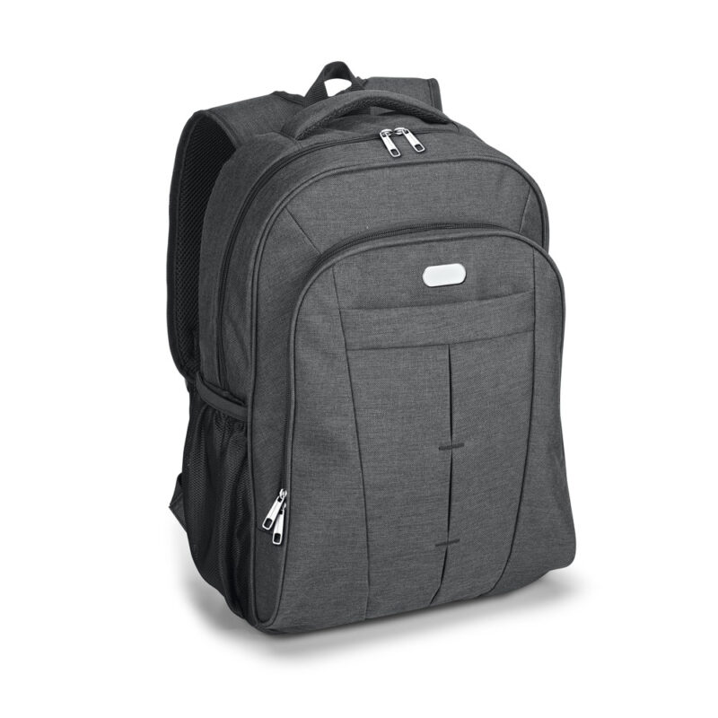 Mochila para notebook 17'' em 600D de alta densidade com compartimento forrado e placa para personalização 24 L