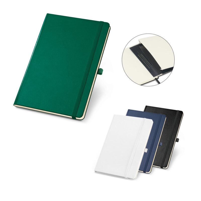 Caderno B6 de capa dura com 160 páginas lisas
