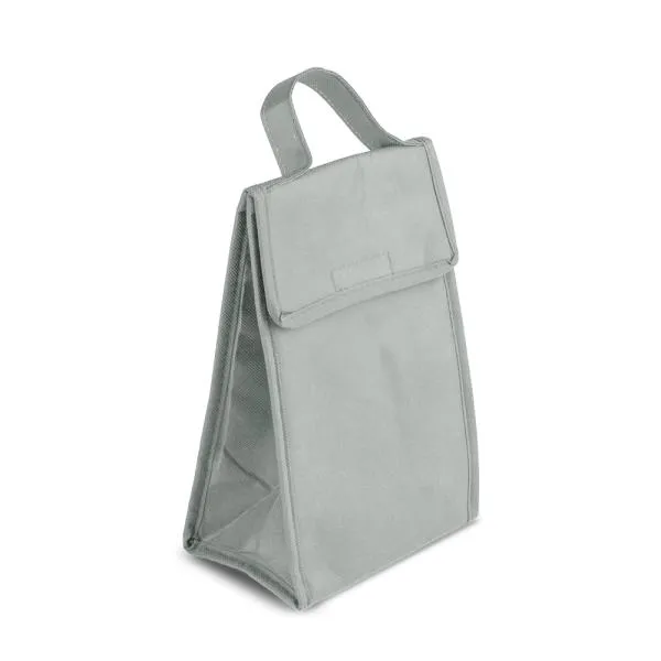 BOLSA TÉRMICA EM TNT 80G/M² - CINZA - 27X17X10,5 CM