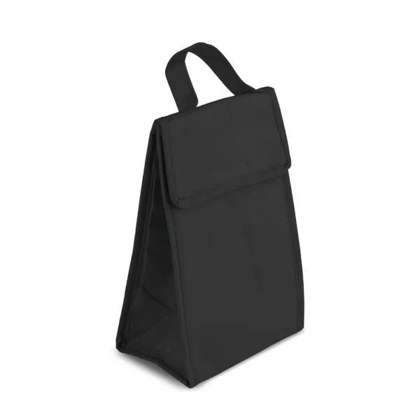 BOLSA TÉRMICA EM TNT 80G/M² - PRETO - 27X17X10,5 CM
