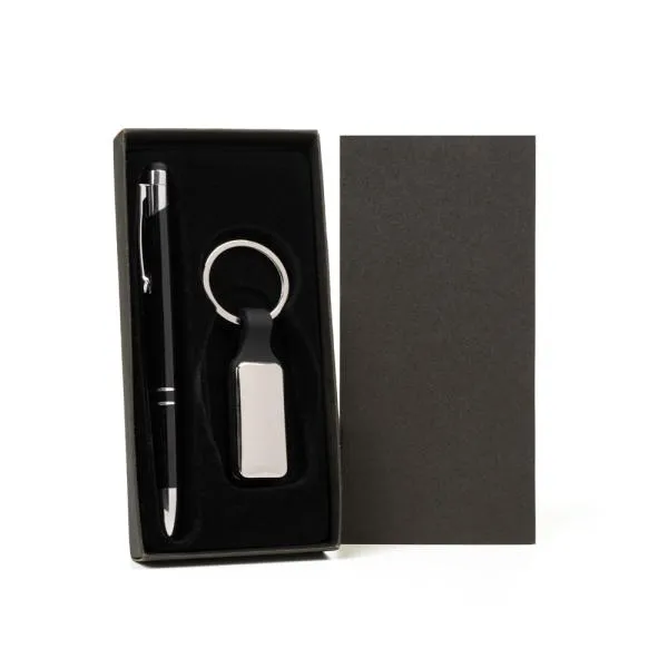 CANETA E CHAVEIRO EM METAL