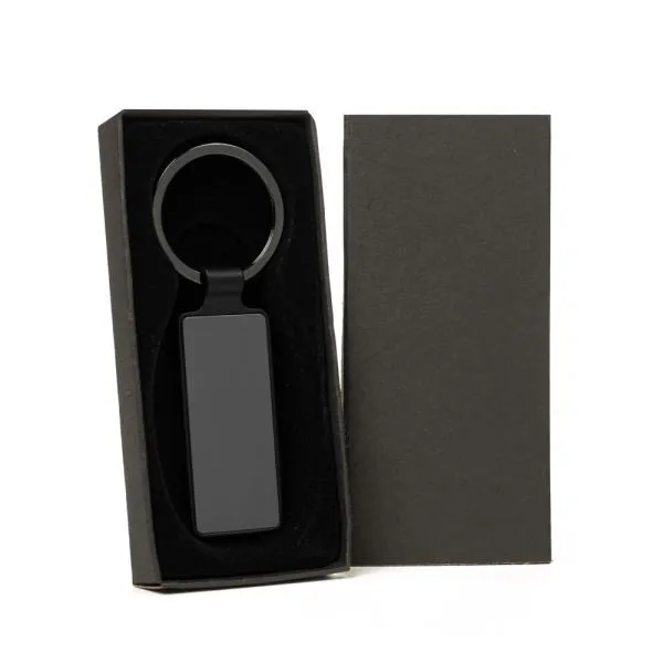 CHAVEIRO EM METAL - CINZA/PRETO