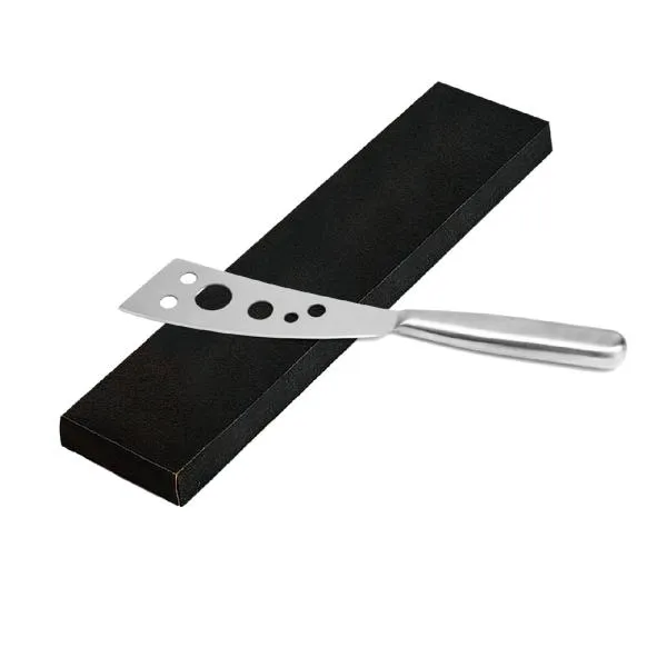 FACA EM AÇO INOX ESCOVADO TAMANHO 5" COM 6 FUROS