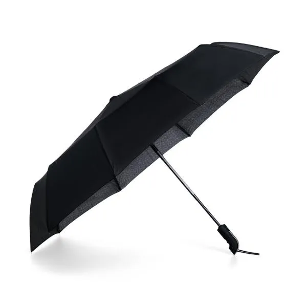 GUARDA-CHUVA AUTOMÁTICO NYLON - PRETO - 98CM