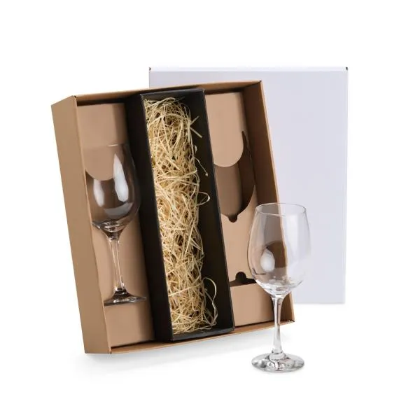 JOGO DE TAÇAS DE VIDRO P / VINHO 490 ML - 2 PÇS - NÃO ACOMPANHA A GARRAFA