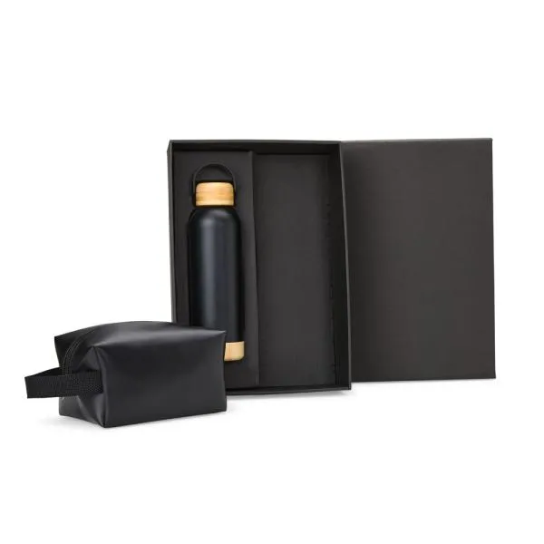 KIT GARRAFA E NECESSAIRE - 2 PÇS