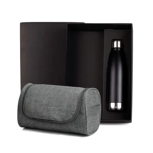 KIT NECESSAIRE E GARRAFA - 2 PÇS