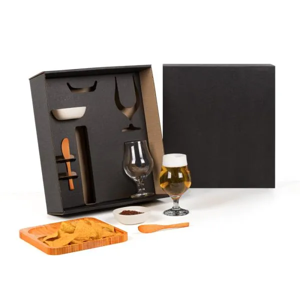 KIT PETISCO, PATE E CERVEJA - 7 PÇS