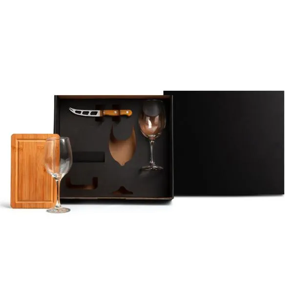 KIT QUEIJO E VINHO - 4 PÇS