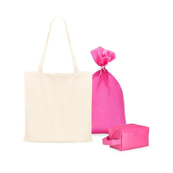 KIT SACOLA/ECOBAG E NECESSAIRE - 2 PÇS