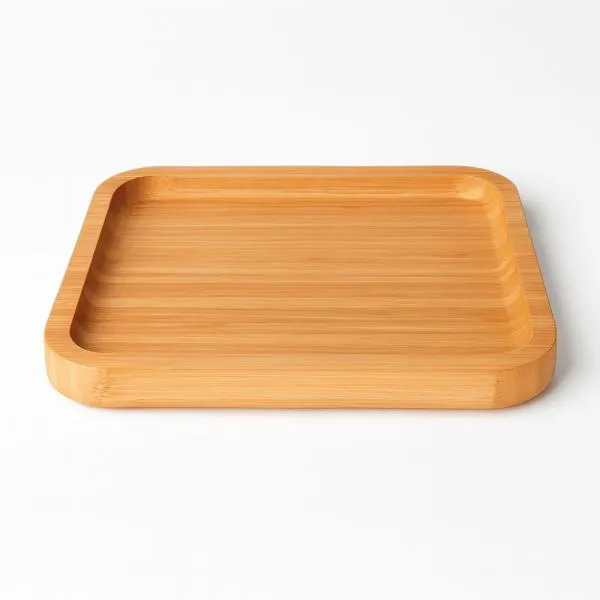 PETISQUEIRA EM BAMBU QUADRADA - 20X20X1,9CM