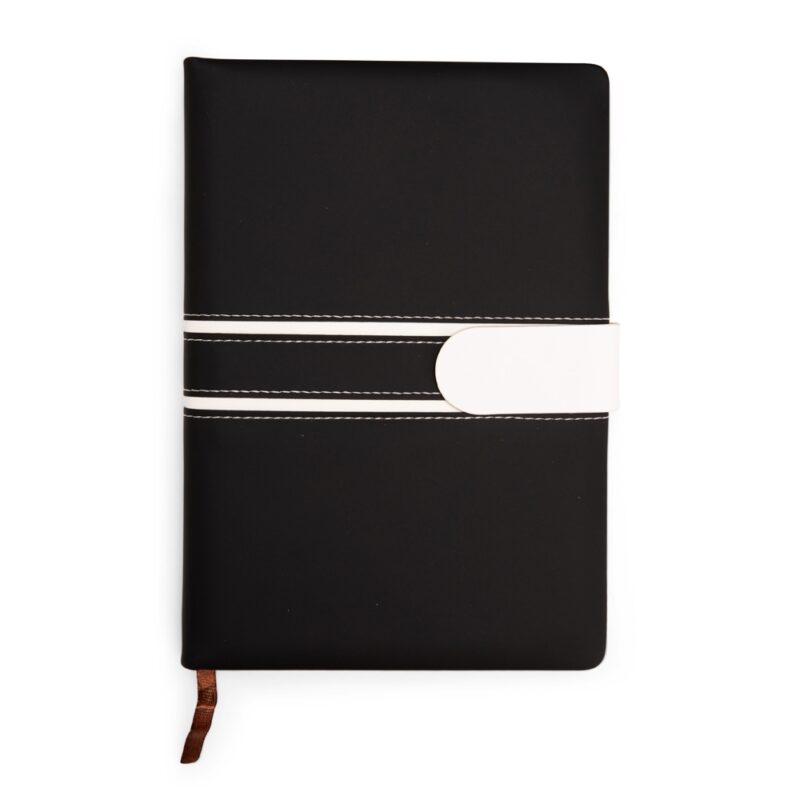 CADERNO DE COURO FOSCO COM ALÇA