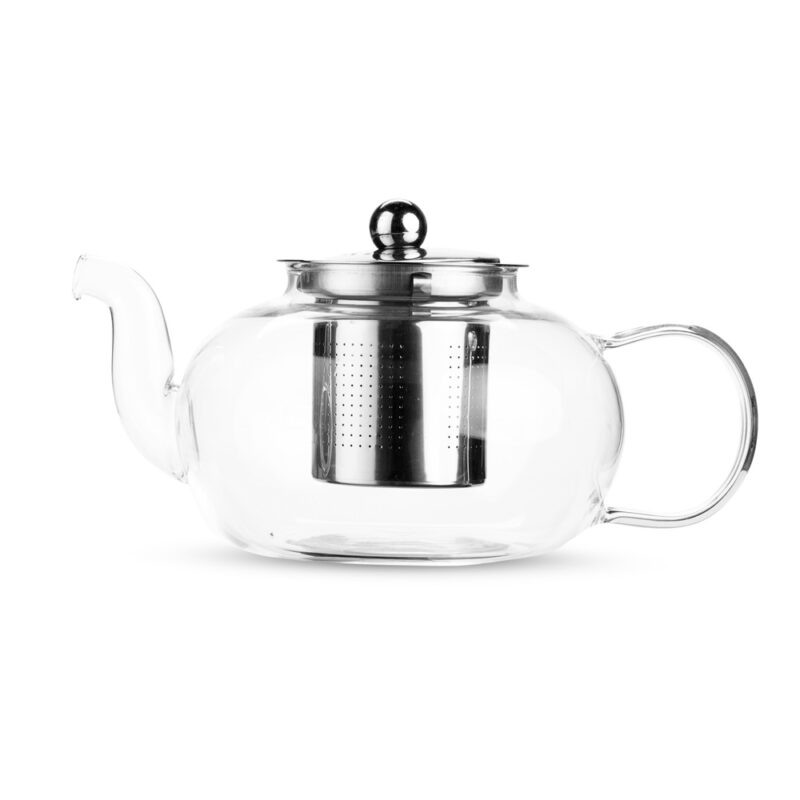 CHALEIRA DE VIDRO BOROSSILICATO C/ INFUSOR 800ML