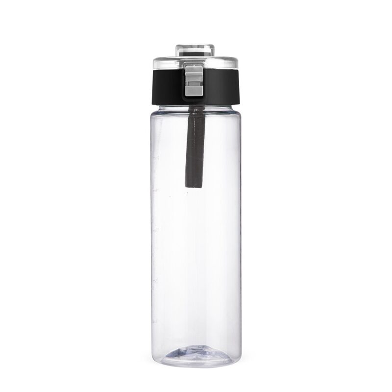 GARRAFA PLÁSTICA 700ML C/ ALÇA EM SILICONE
