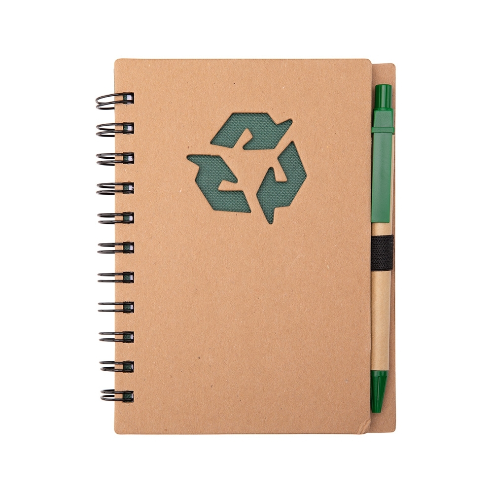 CADERNO ECOLÓGICO COM CANETA - Imagem 1