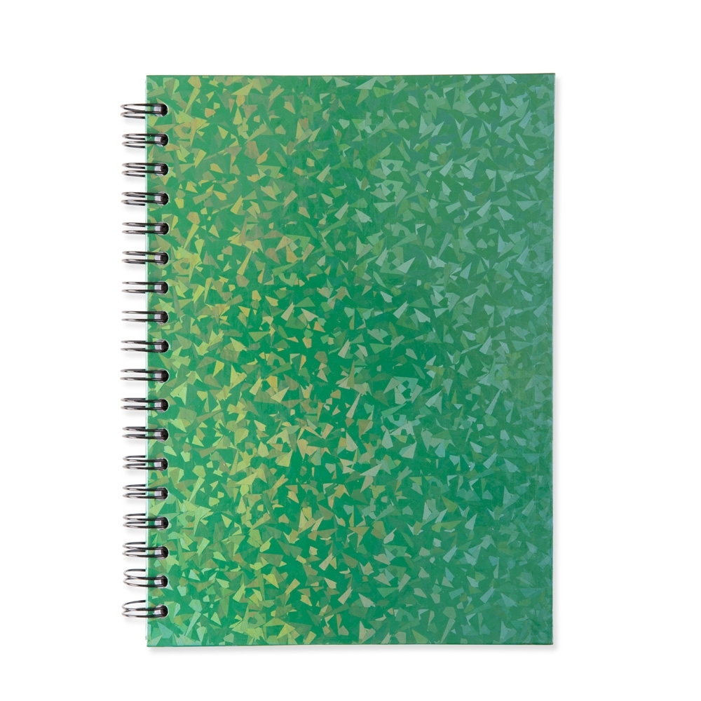 CADERNO HOLOGRÁFICO COM PAUTA - Imagem 1
