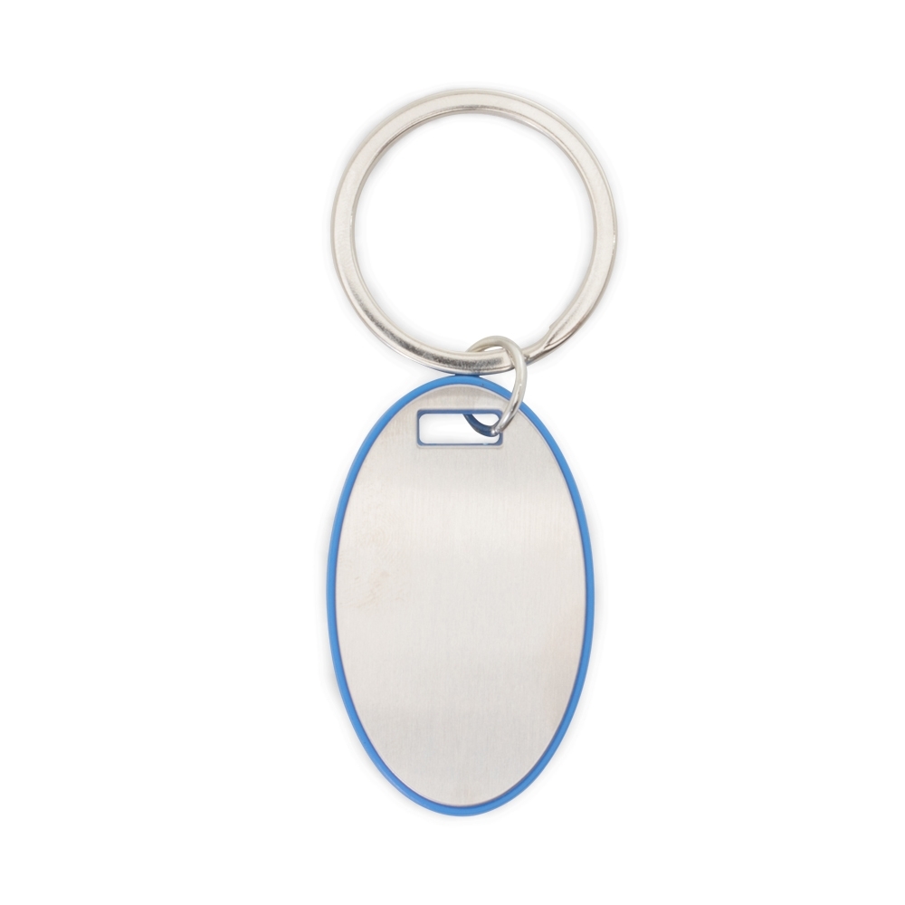 CHAVEIRO OVAL PLASTICO/METAL - Imagem 2