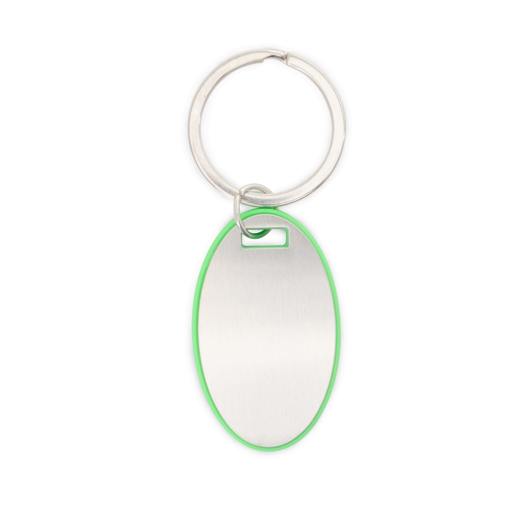 CHAVEIRO OVAL PLASTICO/METAL - Imagem 3