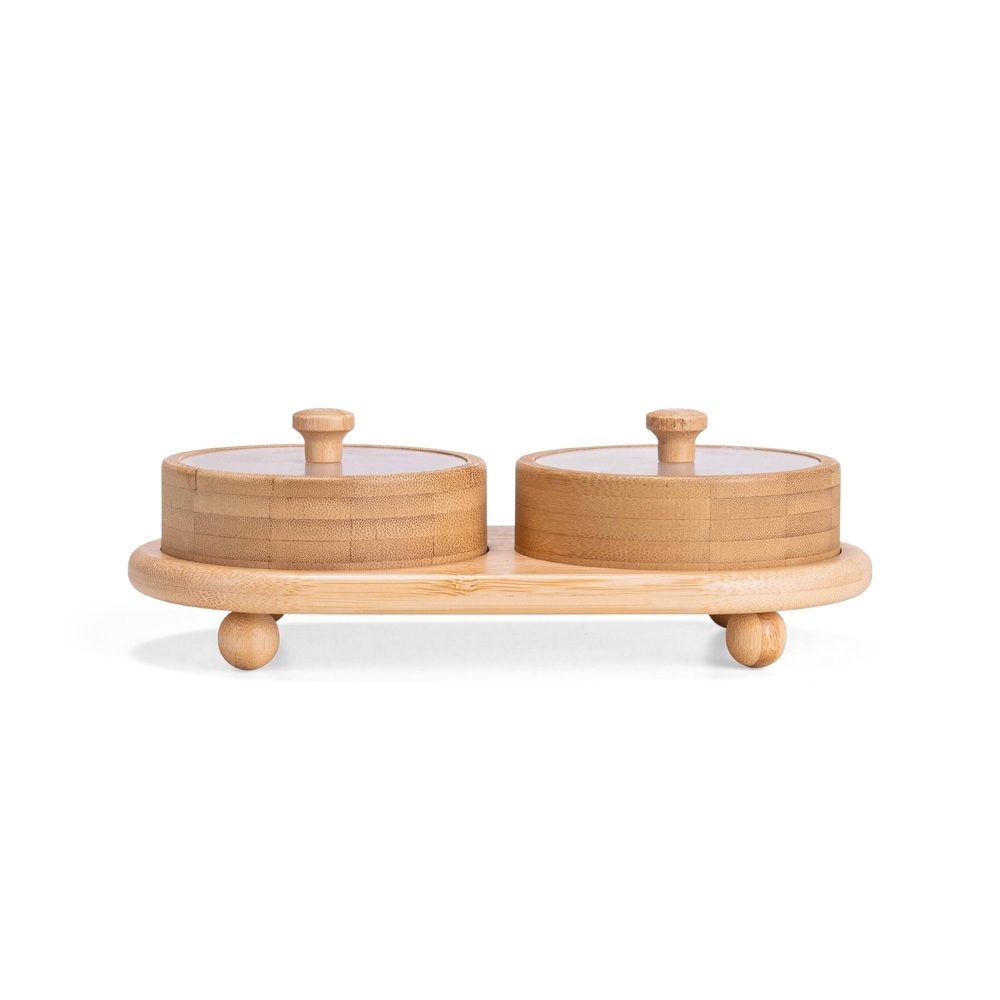 CONJUNTO POTES BAMBU 2 PEÇAS - Imagem 1