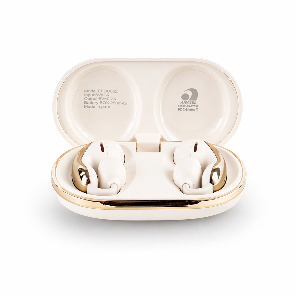 FONE DE OUVIDO BLUETOOTH COM CASE CARREGADOR - Imagem 1