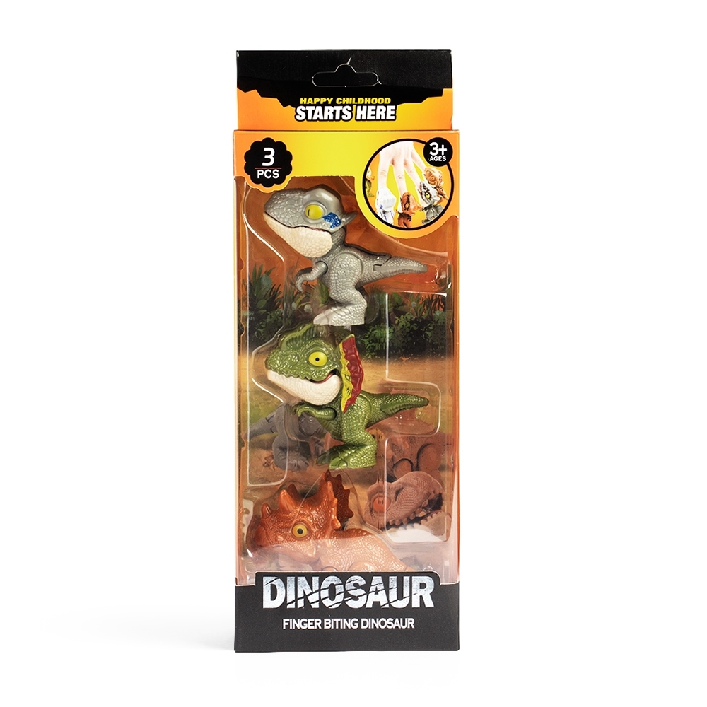 KIT DINOSSAUROS BRINQUEDO 3 PEÇAS - Imagem 1
