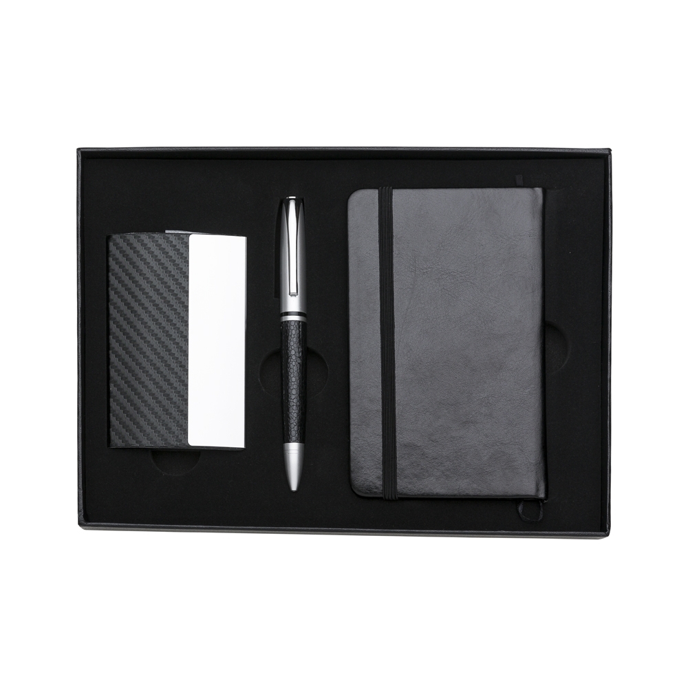 KIT CANETA E CADERNETA TIPO MOLESKINE - Imagem 2