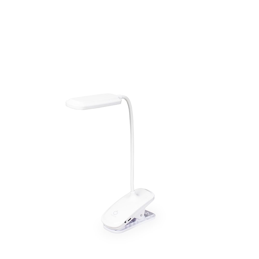 LUMINÁRIA DE MESA RECARREGÁVEL COM CLIPE 20 LEDS-BCO - Imagem 2