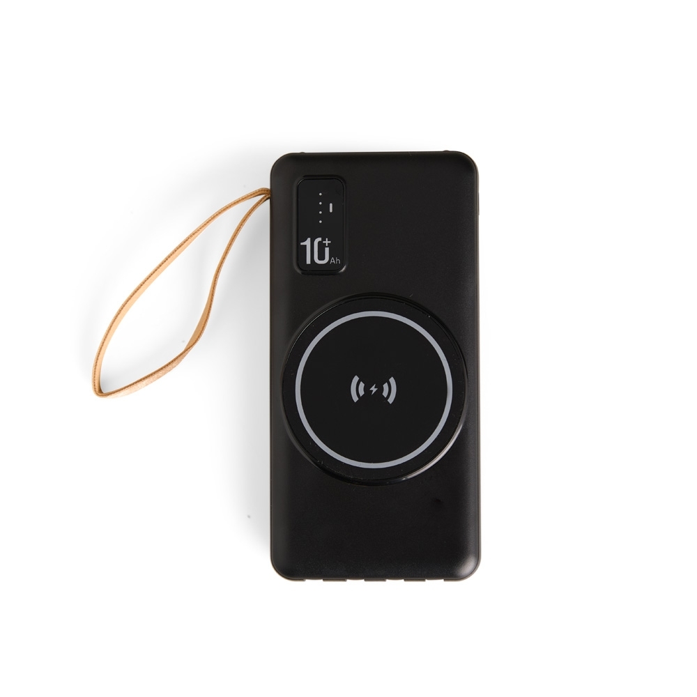 POWER BANK 10.000MAH COM CARREGAMENTO VIA INDUÇÃO OU VIA CABO - Imagem 2